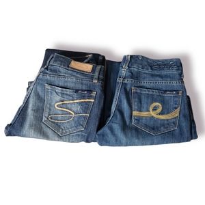 2 Pairs of Seven7 Jeans Size 28